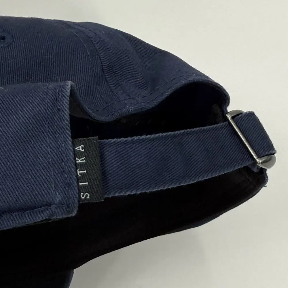 Sitka Hat Cap Gear Badge Icon Lo Pro Profile Fit Strapback Navy Blue 100% Cotton